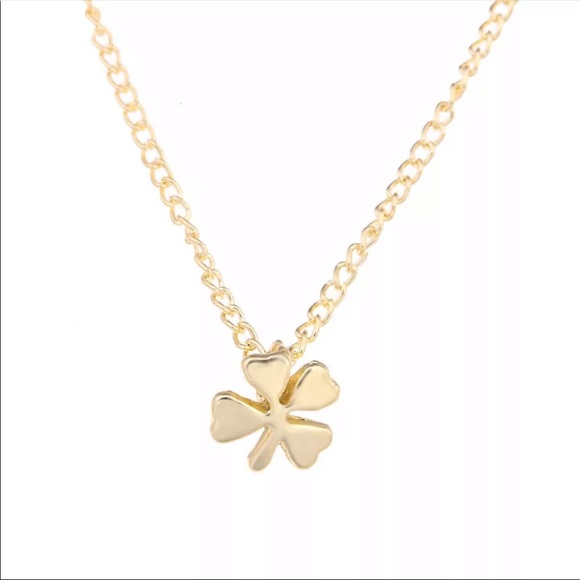 Wish Four Leaf Clover Necklace - Picture 2 of 2